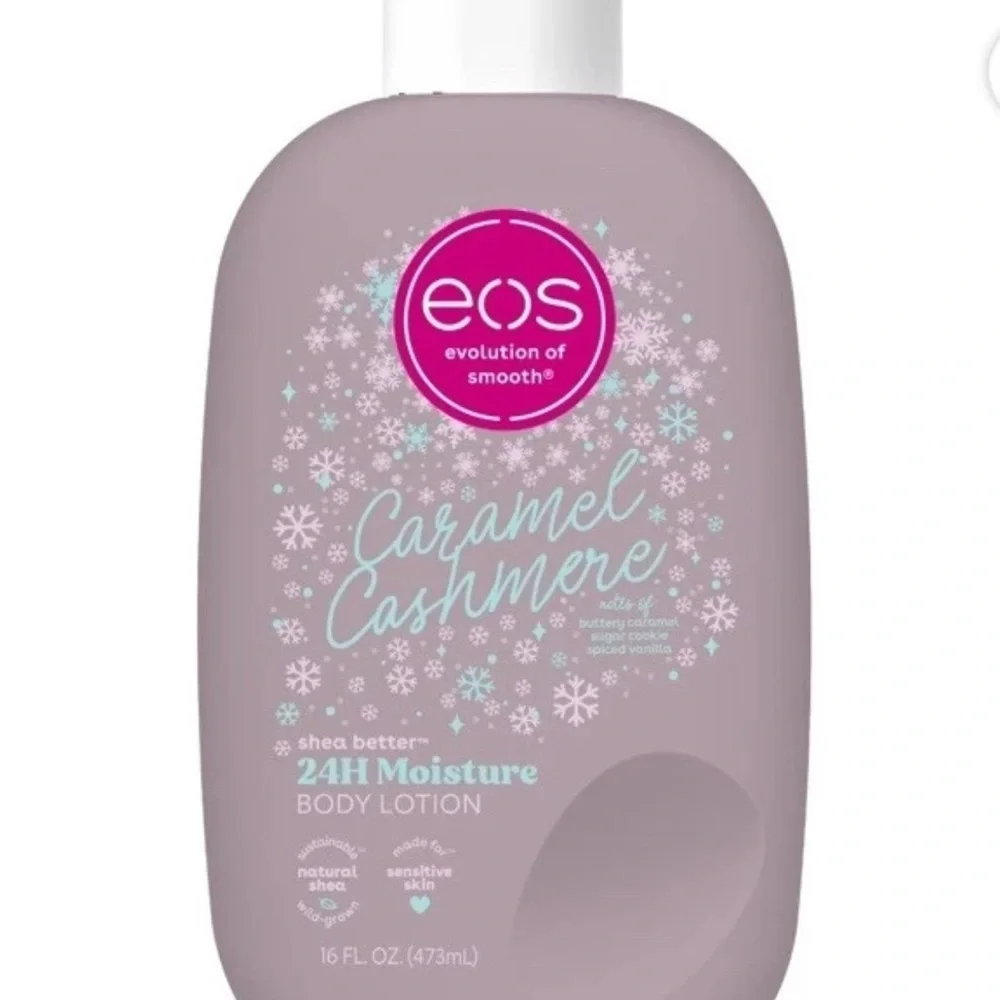 EOS Limited Holiday Body Lotion Peppermint Caramel Cocoa Cashmere Set Of 3 HTF